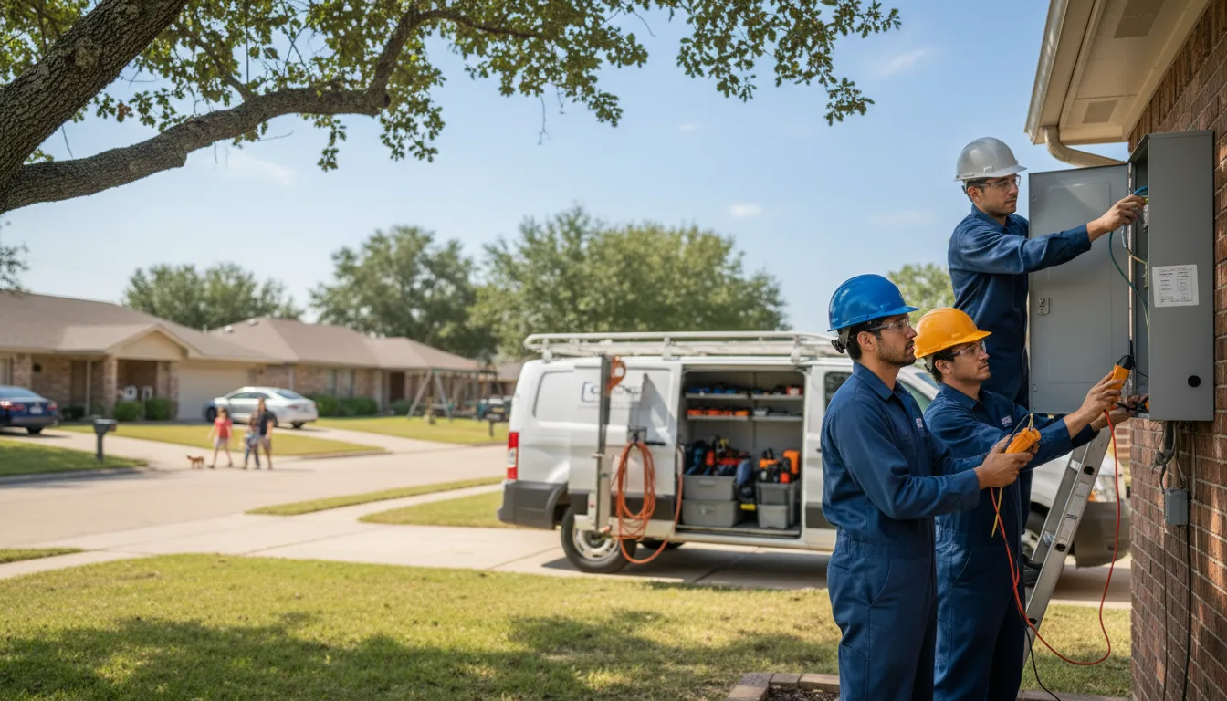 Certified electrician providing emergency electrical services in Wales, UT